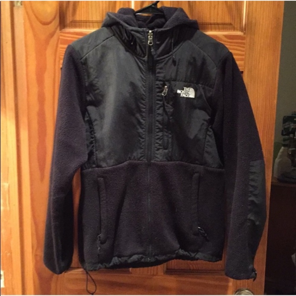 Black North Face Denali Fleece with Hood